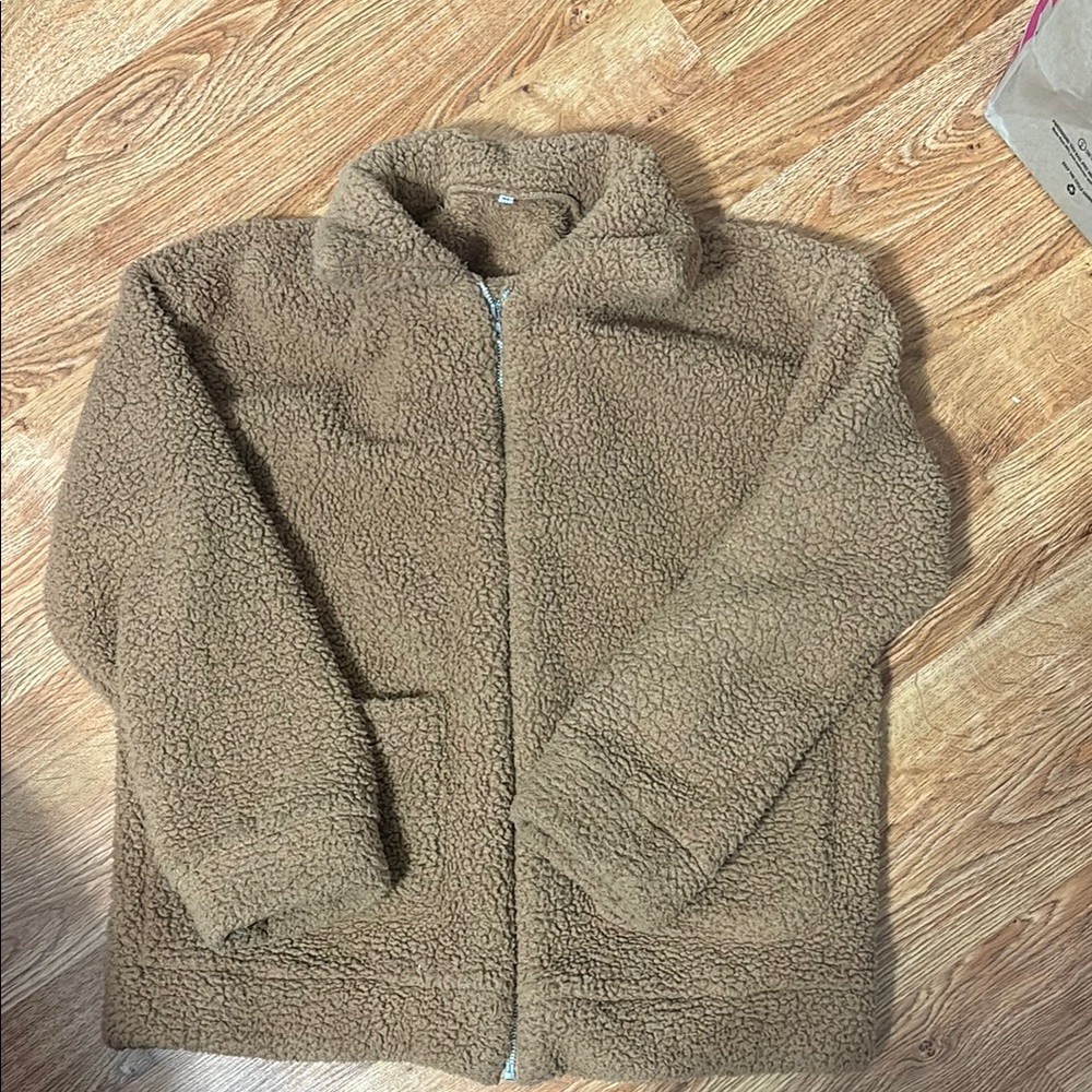Cozy Brown Sherpa Jacket